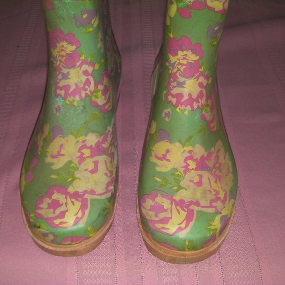 Colored Rubber Boots Women size 9 - Picture 2 of 5
